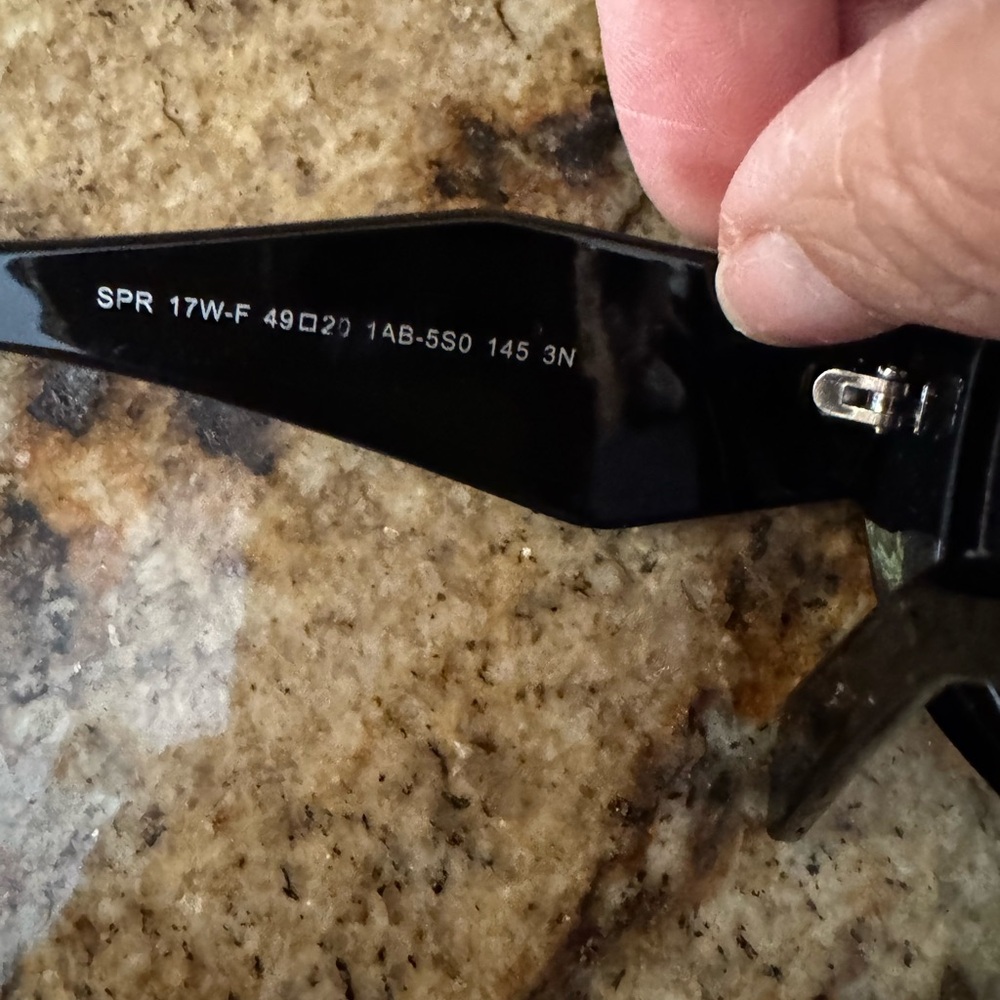 Prada Dark Rectangular Sunglasses - Picture 4 of 6